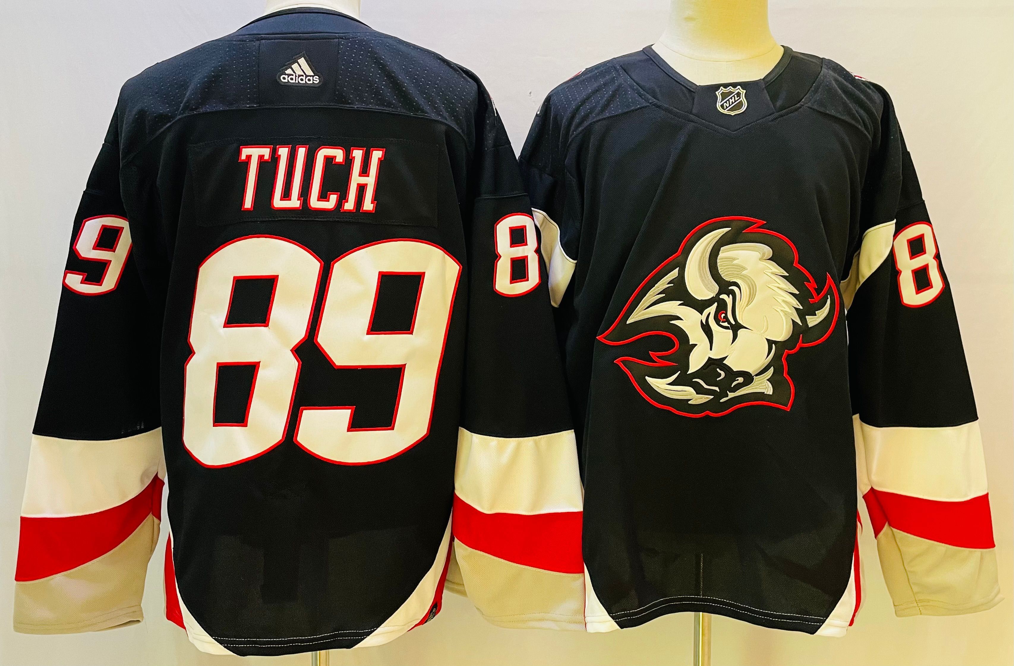 Men Buffalo Sabres #89 Tuch Black Throwback 2022 Adidas NHL Jersey->buffalo sabres->NHL Jersey